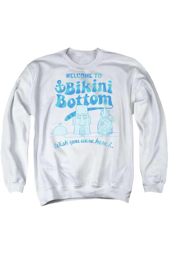 Spongebob Bikini Bottom Welcome Unisex Adult Crewneck Sweatshirt