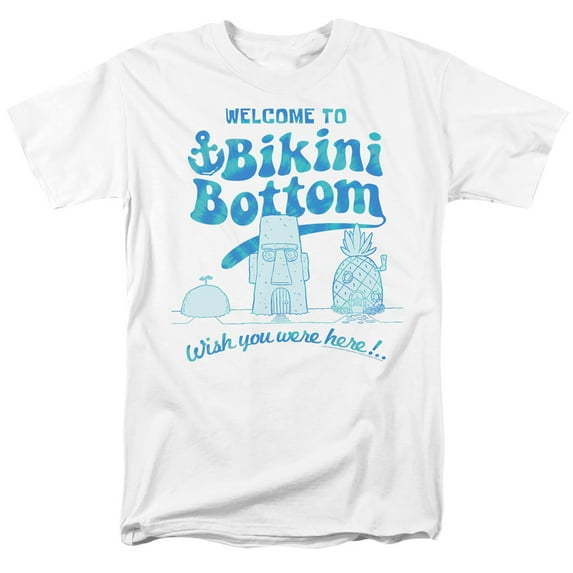 Spongebob Bikini Bottom Welcome Unisex Adult T Shirt