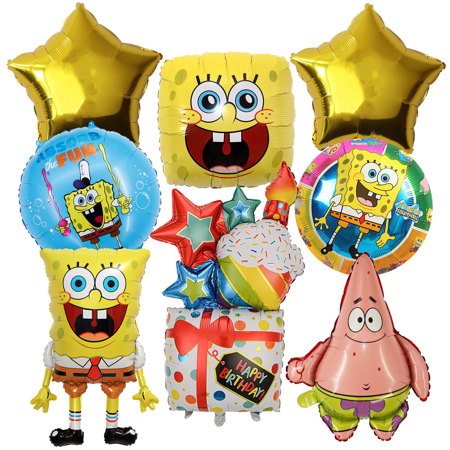 WOLINGYU Lightweight Unisex Kids Balloons, Latex Multi-color Party, 8 Count