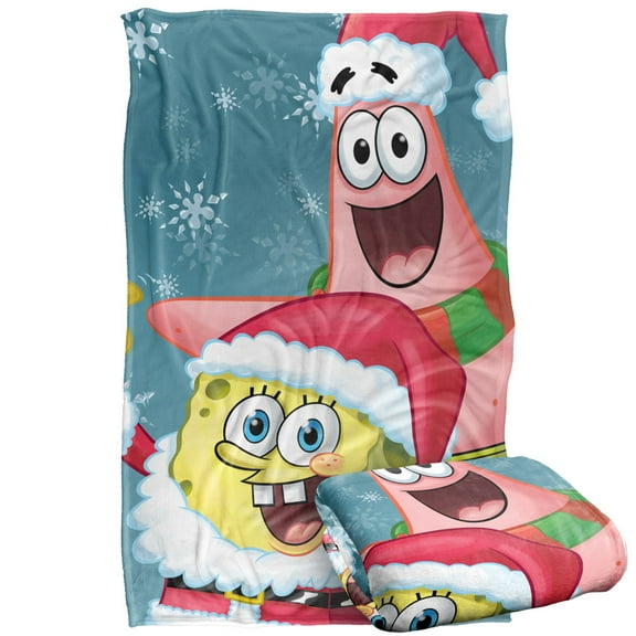 Spongebob Blanket, 36'x58' Santa Silky Touch Super Soft Throw Blanket