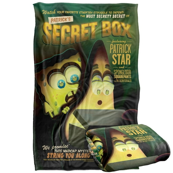 Spongebob Blanket, 36'x58' Secret Box Silky Touch Super Soft Throw Blanket