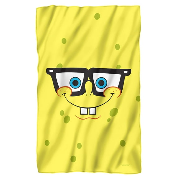 Spongebob Blanket, 36"x58" Spongebob Winking Face Fleece Blanket