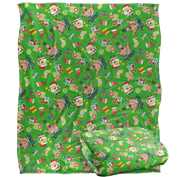Spongebob Blanket, 50'x60' Christmas Pattern Silky Touch Super Soft Throw Blanket