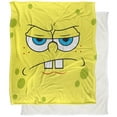 thumbnail image 1 of Spongebob Blanket, 50"x60" Spongebob Angry Face Silky Touch Sherpa Back Super Soft Throw Blanket, 1 of 5