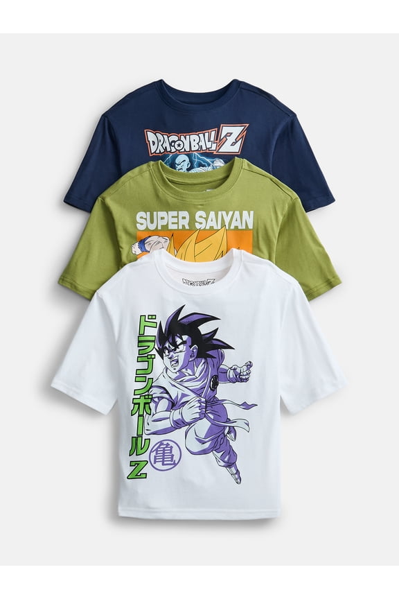 Boys Graphic Tees with Short Sleeves, 3-Pack, Sizes 4-18