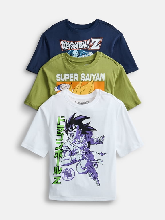 Boys Graphic Tees with Short Sleeves, 3-Pack, Sizes 4-18