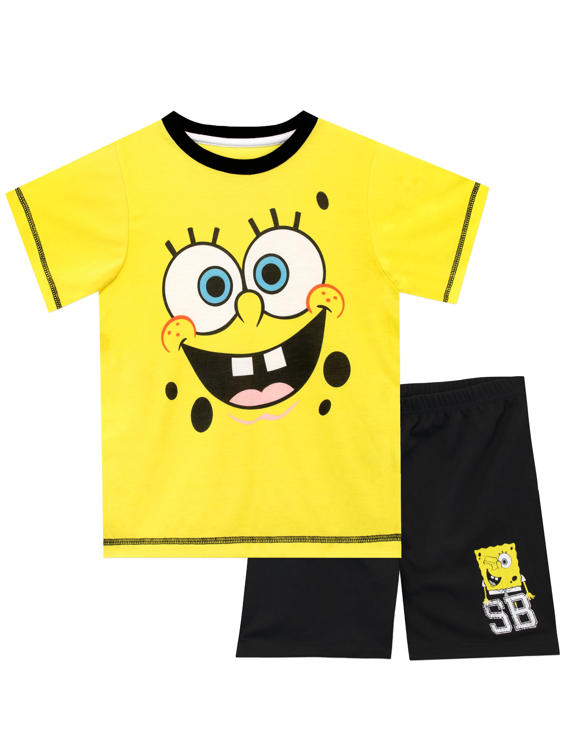 Spongebob Boys Short Sleeve Pajamas Sizes 3 - 14 - Walmart.com