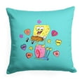 thumbnail image 1 of Spongebob Candy Hearts Kids Printed Throw Pillow, 1 of 5