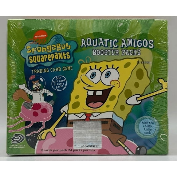 SpongeBob SquarePants 1st Ed. Aquatic Amigos Booster Box Trading Card Sealed!