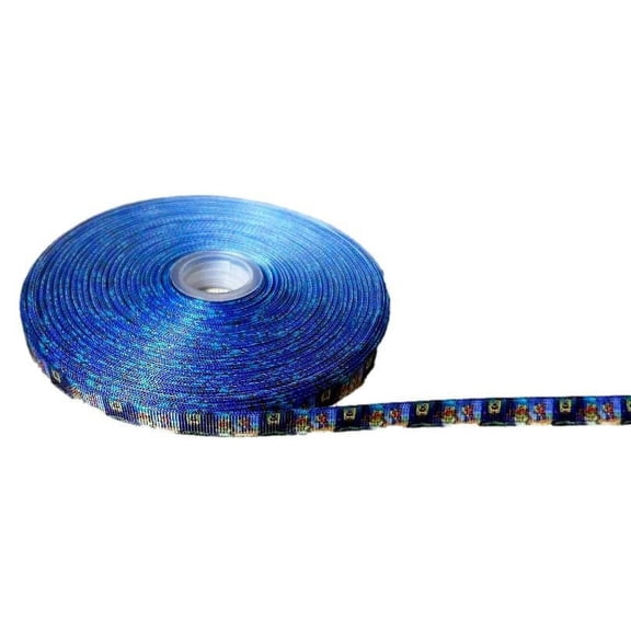 Spongebob Cartoon Character Blue Border 0.25" Wide 3 Yards Long Repeat Ribbon