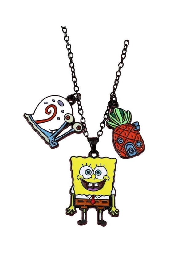 Spongebob Cartoon Multi Charms Pendants Necklace