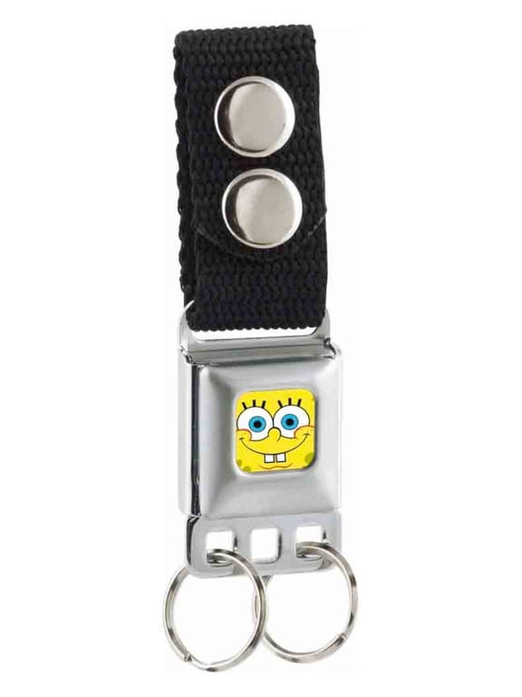 Sponge Bob Face Close Up Full Color Keychain One Size