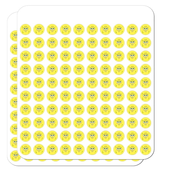 Spongebob Confident Face Planner Calendar Scrapbooking Crafting Stickers