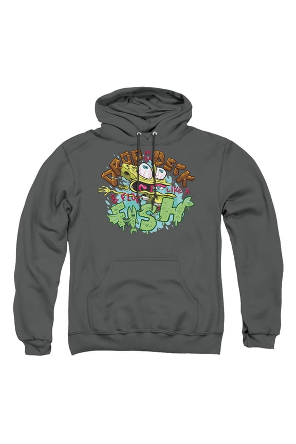 Spongebob Drop and Flop Unisex Adult Pull-Over Hoodie