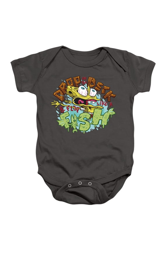 Spongebob Drop and Flop Unisex Infant Snap Suit for Baby