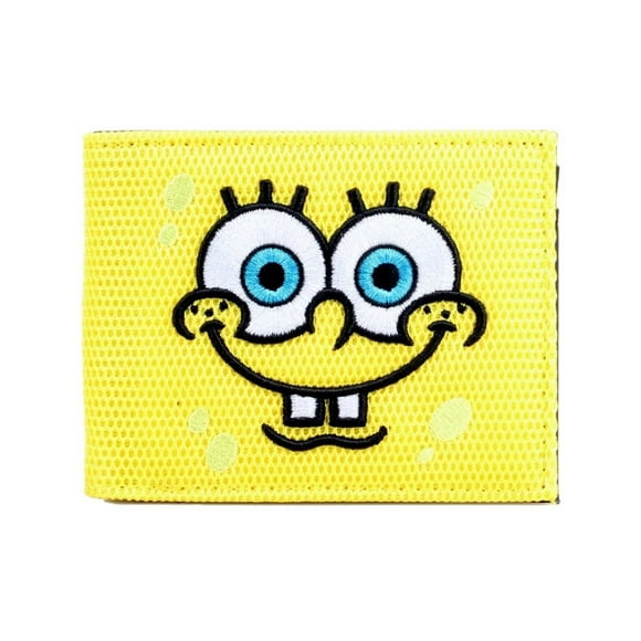 Spongebob Face Character Yellow Bi-Fold Wallet