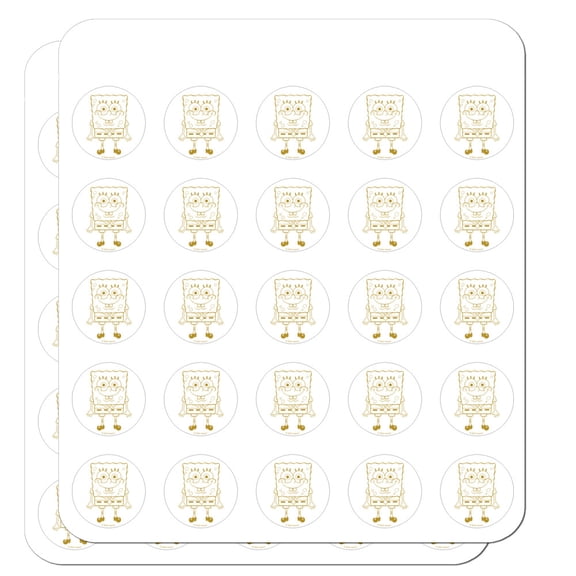 Spongebob Full Front Planner Calendar Scrapbooking Crafting Stickers