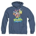thumbnail image 1 of Spongebob Group Shot Unisex Adult Pull-Over Heather Hoodie,Royal Blue, Small, 1 of 1