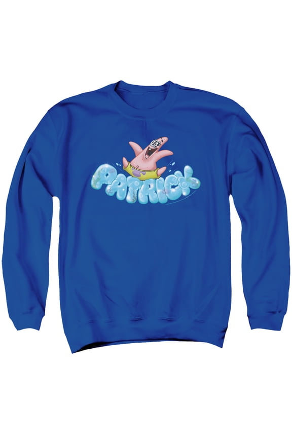Spongebob Happy Go Lucky Patrick Unisex Adult Crewneck Sweatshirt