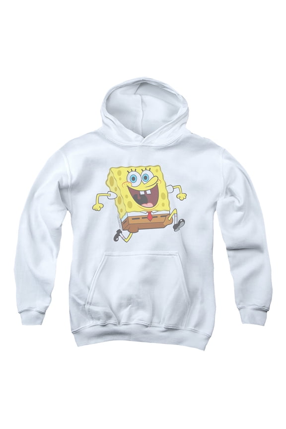 Spongebob Happy Running Spongebob Unisex Youth Pull-Over Hoodie