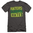 thumbnail image 1 of Spongebob Haters Gonna Hate Slim Fit Unisex Adult T Shirt, 1 of 2