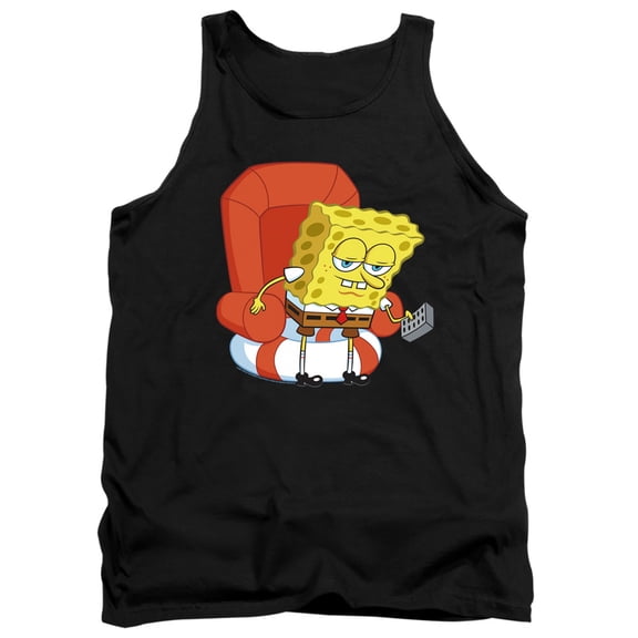 Spongebob Head Out Meme Unisex Adult Tank Top,Black, Small
