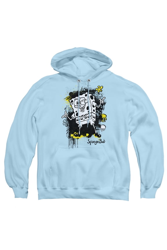 Spongebob Ink Splatter Unisex Adult Pull-Over Hoodie