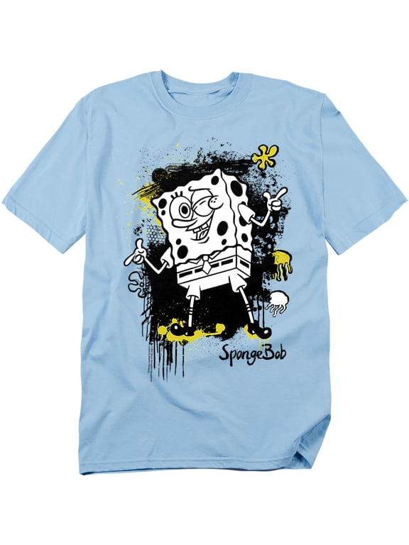 Spongebob T-Shirt Ink Splatter Unisex Graphic Tee For Men & Women