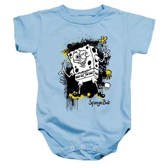 Spongebob Ink Splatter Unisex Infant Snap Suit for Baby