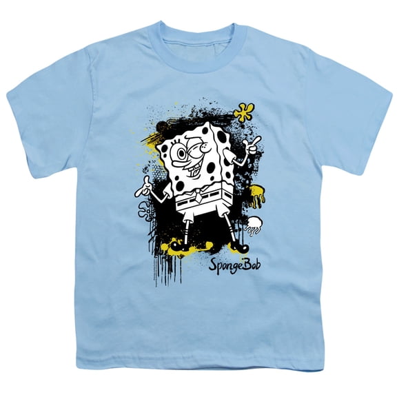 Spongebob Ink Splatter Unisex Youth T Shirt