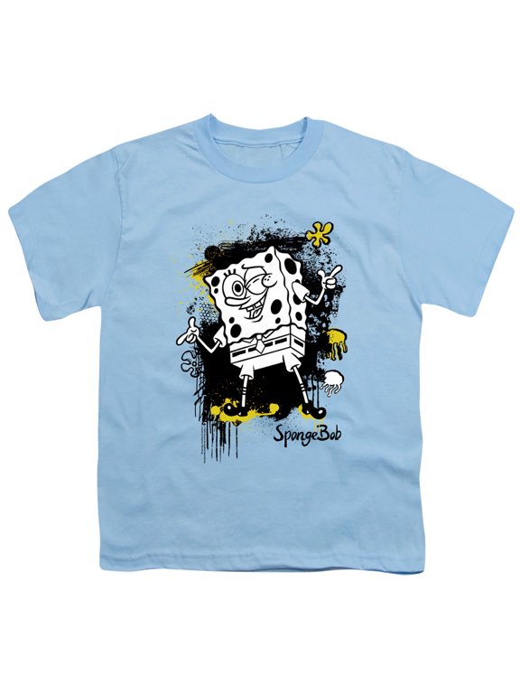Spongebob Ink Splatter Unisex Youth T Shirt