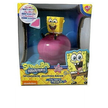 Spongebob Jelly Fish Racer W/ Lights & Sound Nickelodeon Push Go Action Car