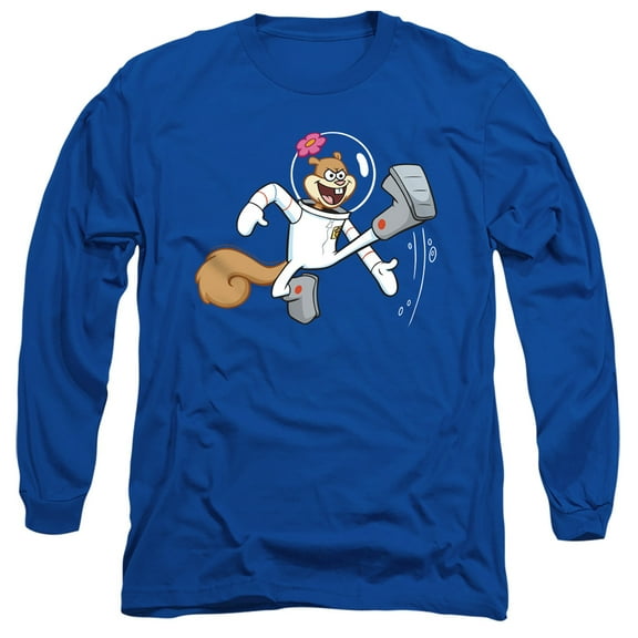 Spongebob Karate Sandy Unisex Adult Long-Sleeve T Shirt