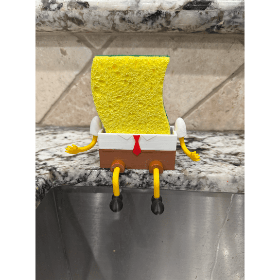 Spongebob Kitchen Sink Draining Sponge Dish | Spongebob Draining Sponge Holder (SPONGE INCLUDED)