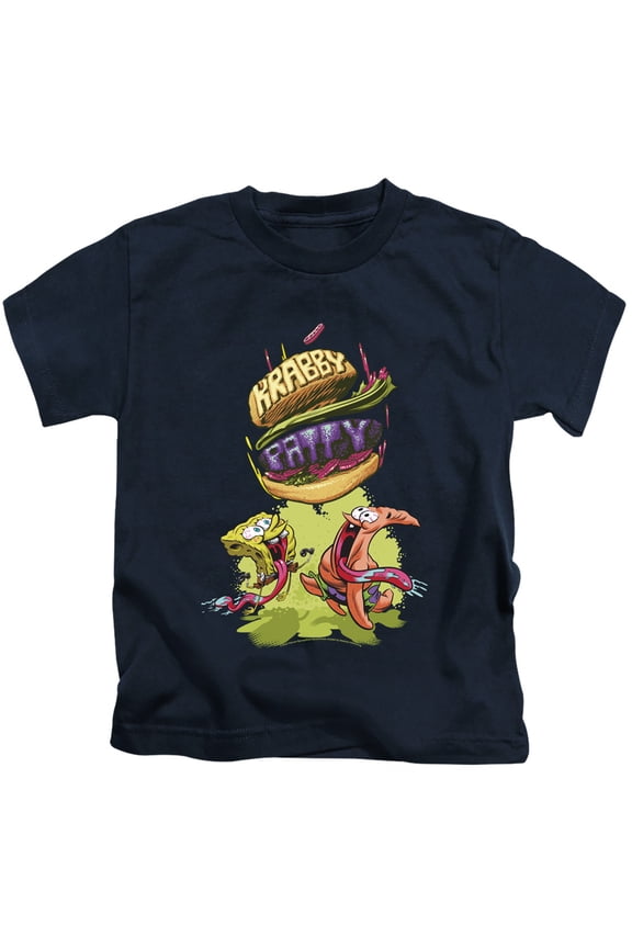 Spongebob Krabby Patty From The Sky Unisex Youth Juvenile T-Shirt