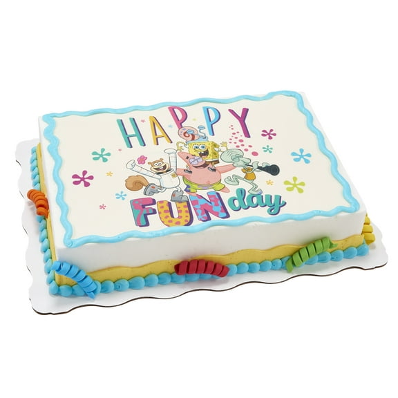 SpongeBob Krabby Patty Two Tier Cake