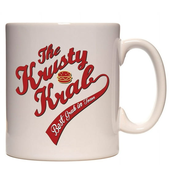 Spongebob Krusty Krab Logo Ceramic Office Coffee Mug 11 Oz. Beverage Cup