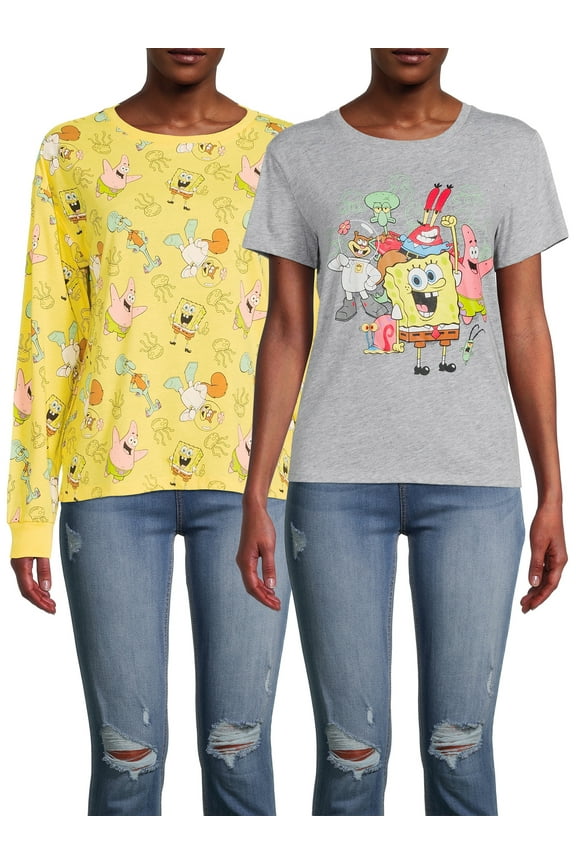 Spongebob Ladies Top 2 Pack