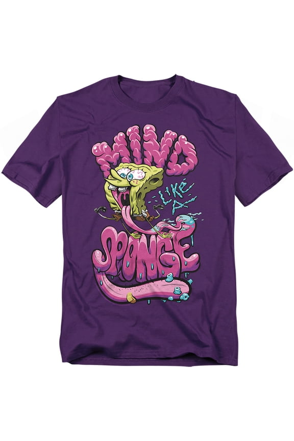 Spongebob T-Shirt Mind Like A Sponge Unisex Graphic Tee For Men & Women