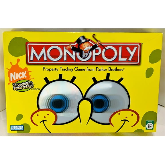 Open Box Spongebob Monopoly Game - 2005 - Parker Brothers - Great Condition