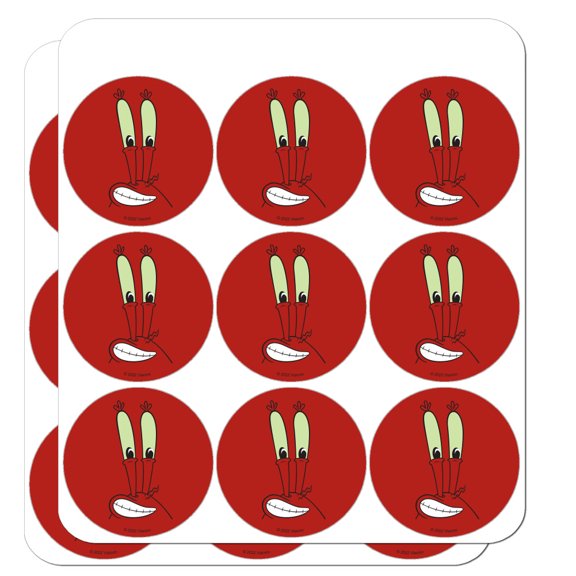 Spongebob Mr. Krabs Face Planner Calendar Scrapbooking Crafting Stickers