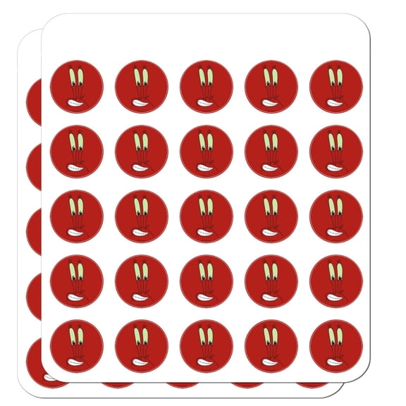Spongebob Mr. Krabs Face Planner Calendar Scrapbooking Crafting Stickers