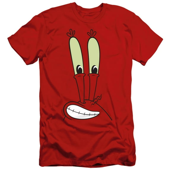 Spongebob Mr. Krabs Smile Face Slim Fit Unisex Adult T Shirt