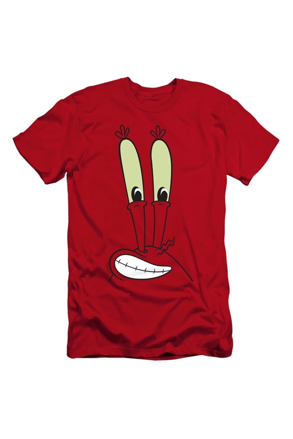 Spongebob Mr. Krabs Smile Face Unisex Adult Canvas Brand T Shirt