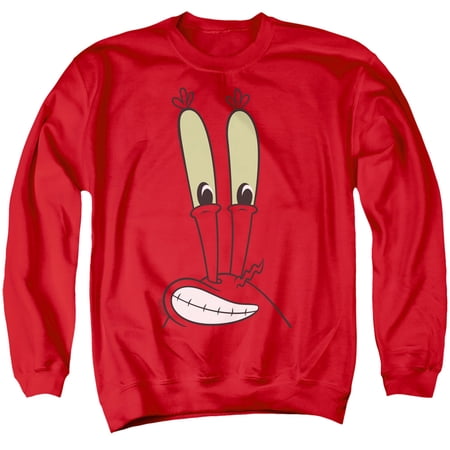 Spongebob Mr. Krabs Smile Face Unisex Adult Crewneck Sweatshirt