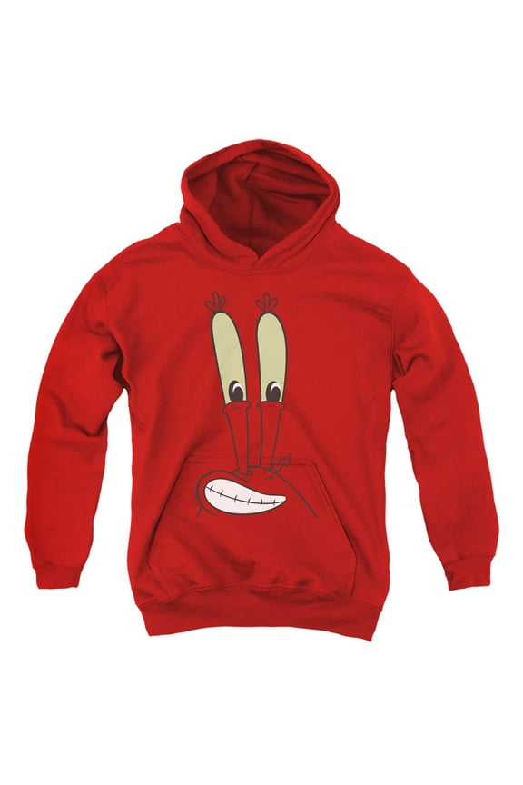 Spongebob Mr. Krabs Smile Face Unisex Youth Pull-Over Hoodie