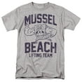 thumbnail image 1 of Spongebob Mussle Beach Lifting Team Unisex Adult T Shirt, 1 of 5