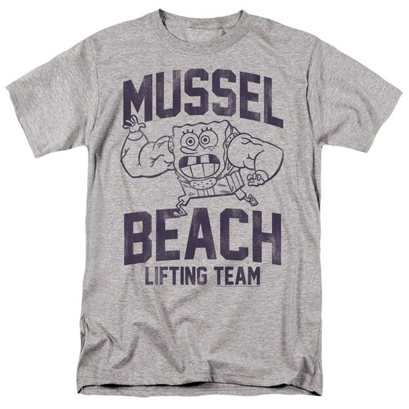 Spongebob Mussle Beach Lifting Team Unisex Adult T Shirt
