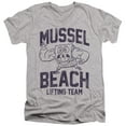 thumbnail image 1 of Spongebob Mussle Beach Lifting Team Unisex Adult V-Neck T Shirt, 1 of 2