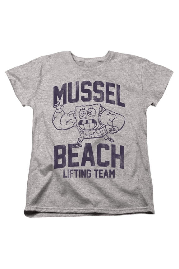 Spongebob Mussle Beach Lifting Team Women's T Shirt
